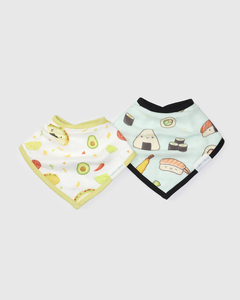Bandana Bib Set - 2 Pack - Sushi/Taco