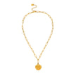 BILBAO Gold: Roman Coin Pendant Chain Necklace.