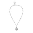 BILBAO Silver: Roman Coin Pendant Chain Necklace.