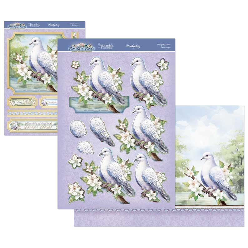 Beautiful Birds Deco-Large Set - Delightful Dove