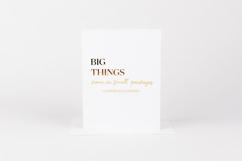 Big Things Small Packages