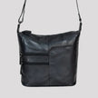 Greenwood Leather Shoulder Bag with 2 Zip Pockets