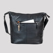 Greenwood Leather Shoulder Bag with 2 Zip Pockets