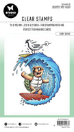 BL Clear Stamp Surf Dude By Laurens 89x64x3mm 1 PC nr.455