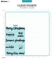 BL Clear Stamp Best Wishes By Laurens 131x90x3mm 7 PC nr.491