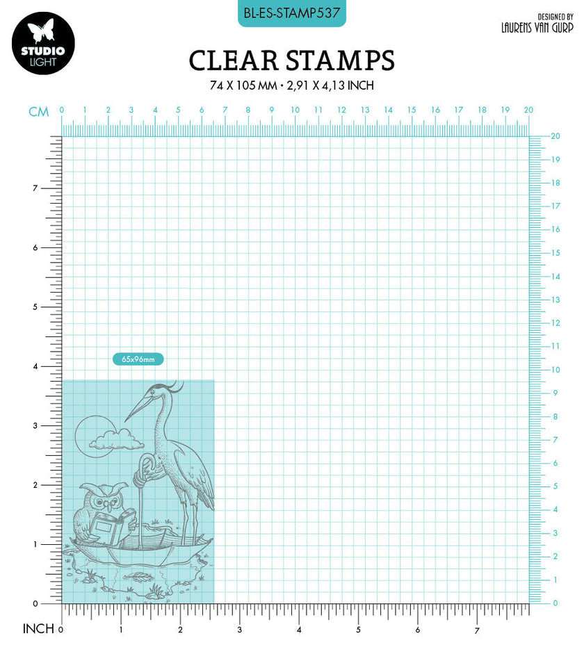 BL Clear Stamp A Wise Owl By Laurens 89x64x3mm 1 PC nr.537