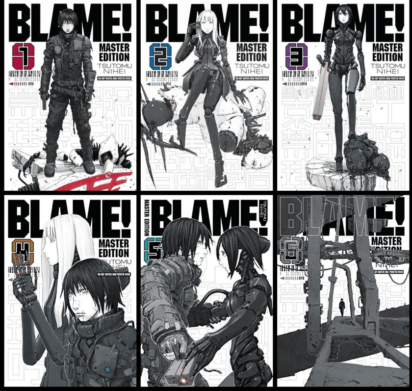 BLAME! Master Edition Complete Series Manga Set (Vols. 1-6)
