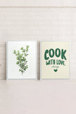COMBINAISON CUISINE (2 Oeuvres sur toile étirée)