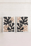 ORGANIC SHADOWS DUO (2 Oeuvres sur toile étirée)