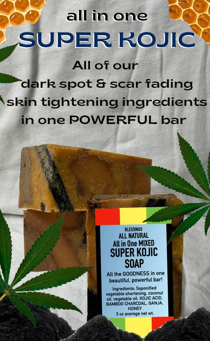 ALL NATURAL SUPER KOJIC ALL IN ONE FACE & BODY BAR
