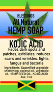 ALL NATURAL HEMP KOJIC ACID FACE & BODY BAR