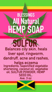 ALL NATURAL HEMP SULFUR FACE & BODY BAR