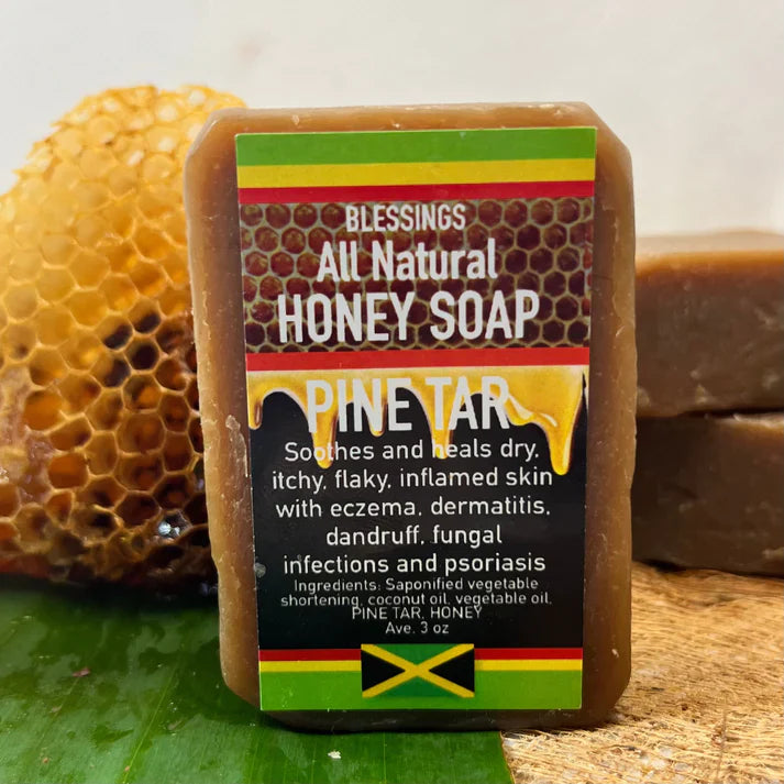 ALL NATURAL HONEY PINE TAR FACE & BODY BAR