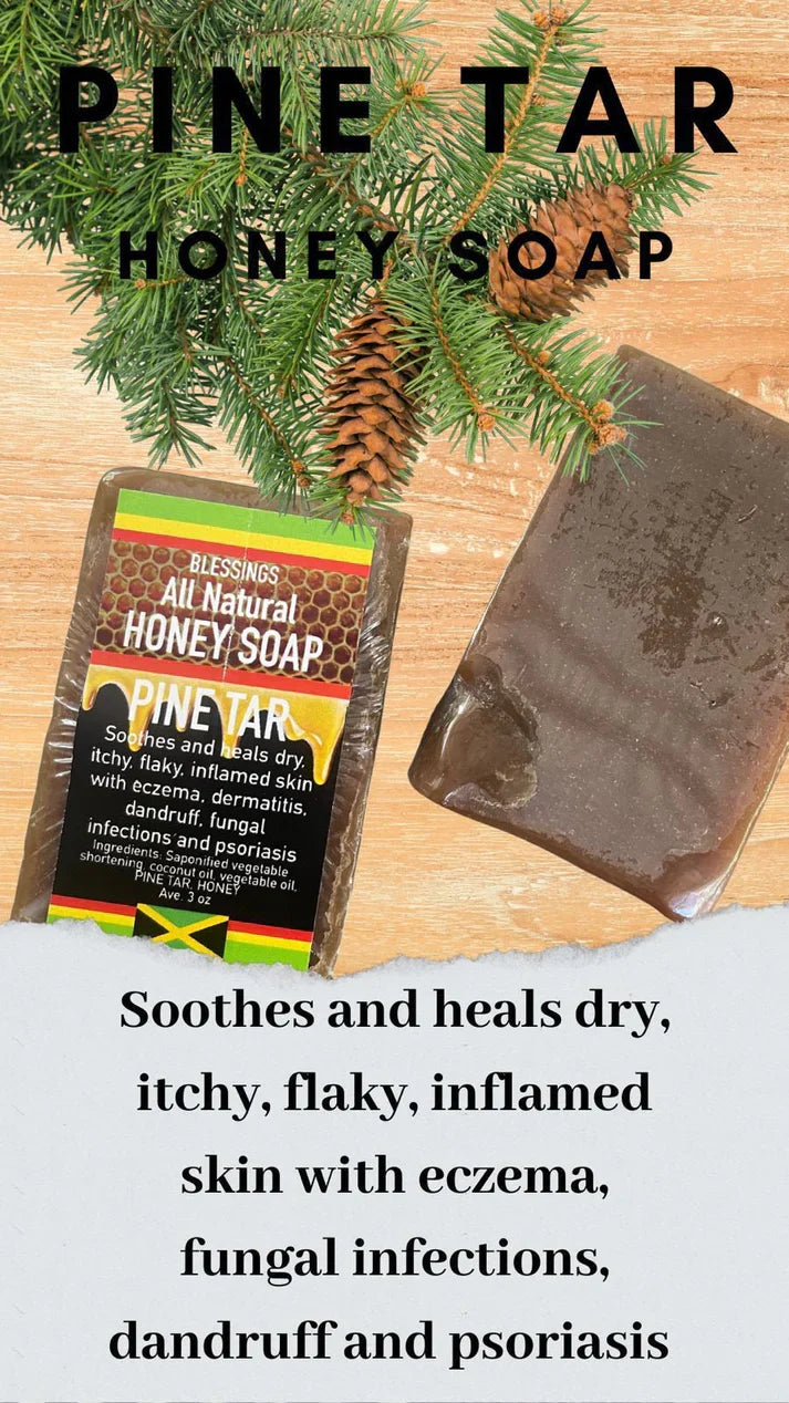ALL NATURAL HONEY PINE TAR FACE & BODY BAR