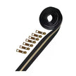 Black Metallic Zipper Tape and Zipper Pulls