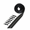 Black Metallic Zipper Tape and Zipper Pulls