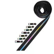 Black Metallic Zipper Tape and Zipper Pulls