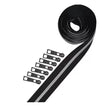 Black Metallic Zipper Tape and Zipper Pulls