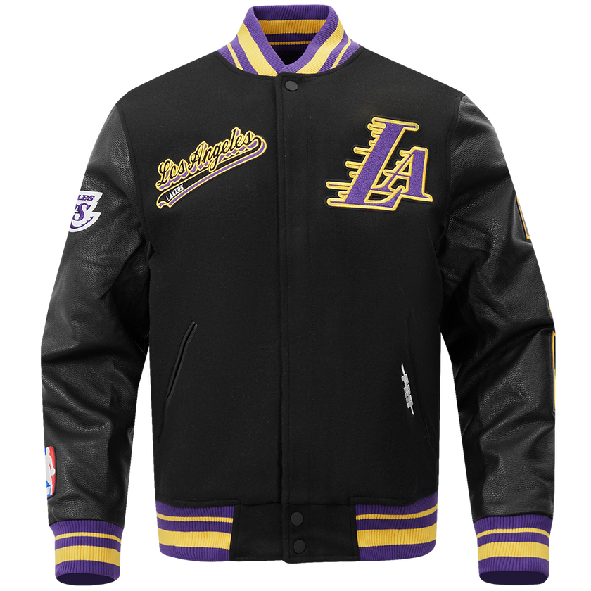 Los Angeles Lakers Script Tail Rib Wool Varsity