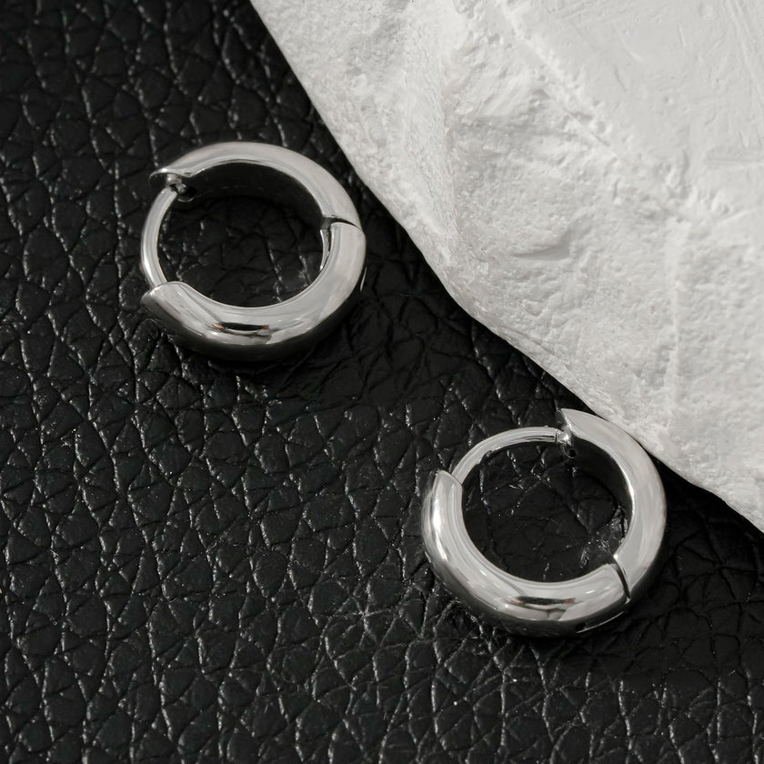 BOCHUM: Barely There, But Beautifully Noticeable Tiny Hoops in Silver