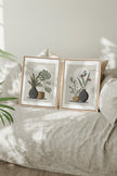 DUO COMPLICITÉ FLORALE (2 Oeuvres sur toile étirée)