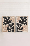 ORGANIC SHADOWS DUO (2 Oeuvres sur toile étirée)