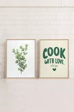 COMBINAISON CUISINE (2 Oeuvres sur toile étirée)