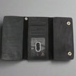 BOL Men's Chrome Plated Trucker Leather Trifold Wallet