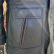 BOL Men's Double Collar Two-Tone Long Coat | Leather Jacket