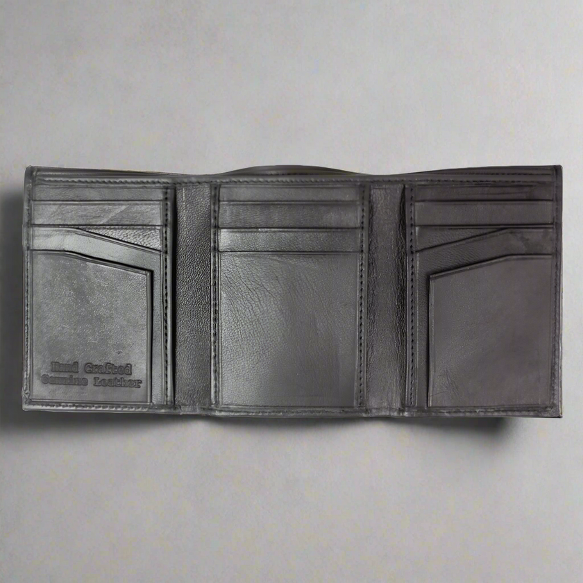 BOL Men's Trifold Leather Wallet