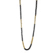 BOL Men's Two Tone Gold & Black Stainless Steel Chain Necklace
