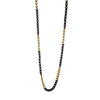 BOL Men's Two Tone Gold & Black Stainless Steel Chain Necklace