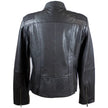 BOL Women's Basket Weave Accent Leather Jacket