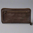 MET Women's Basket Weave Zip-Around Clutch Wallet