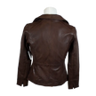 BOL Women's Classic Open Collar Leather Jacket