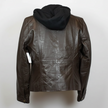 BOL Women's Detachable Hooded Leather Jacket