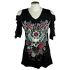 BOL Women's Devilish Open Shoulder Top