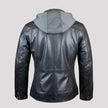 BOL Women's Removable Hood Leather Jacket