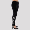 BOL Women's Rhinestone Skull Leggings