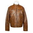 BOL Men's Snap Collar Lamb Leather Jacket