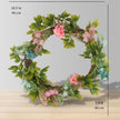 Pastel Artificial Floral Wreath 18.9''