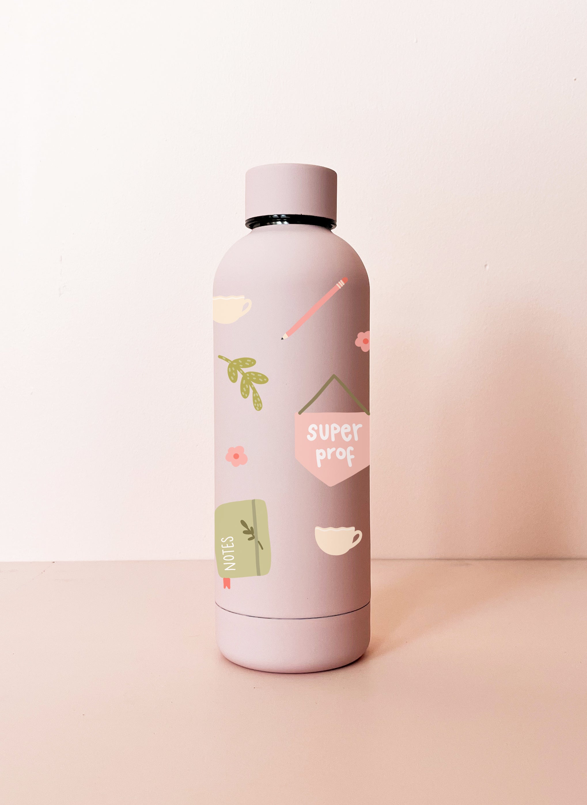 Bouteille isotherme 17oz - rose pâle Enseignante d'exception