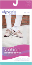 Sigvaris Women's Motion Cushioned Cotton Calf 20-30mmHg Women's Closed Toe