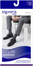 Sigvaris Men's Style Microfiber Thigh-High 30-40mmHg Men's Closed Toe