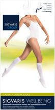 Sigvaris Women's Casual Cotton Calf 15-20mmHg Closed