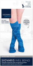 Sigvaris 180 Microfiber Shades Compression Socks 15-20 mmHg Calf High For Men Closed Toe