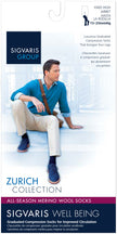 Sigvaris Men's All-Season Merino Wool Calf 15-20mmHg Closed
