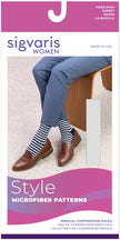 Sigvaris Women's Style Microfiber Patterns Calf 20-30mmHg Women's Closed Toe