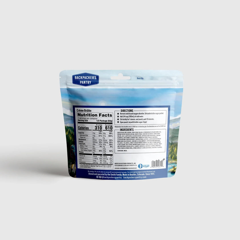 Backpackers Pantry Crème brulée - Gluten Free
