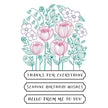 Blooming Garden Press Plates from the BetterPress Place & Press Registration Collection
